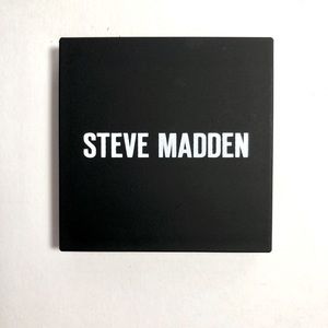 Steve Madden Snap Closure Black Compact Mirror